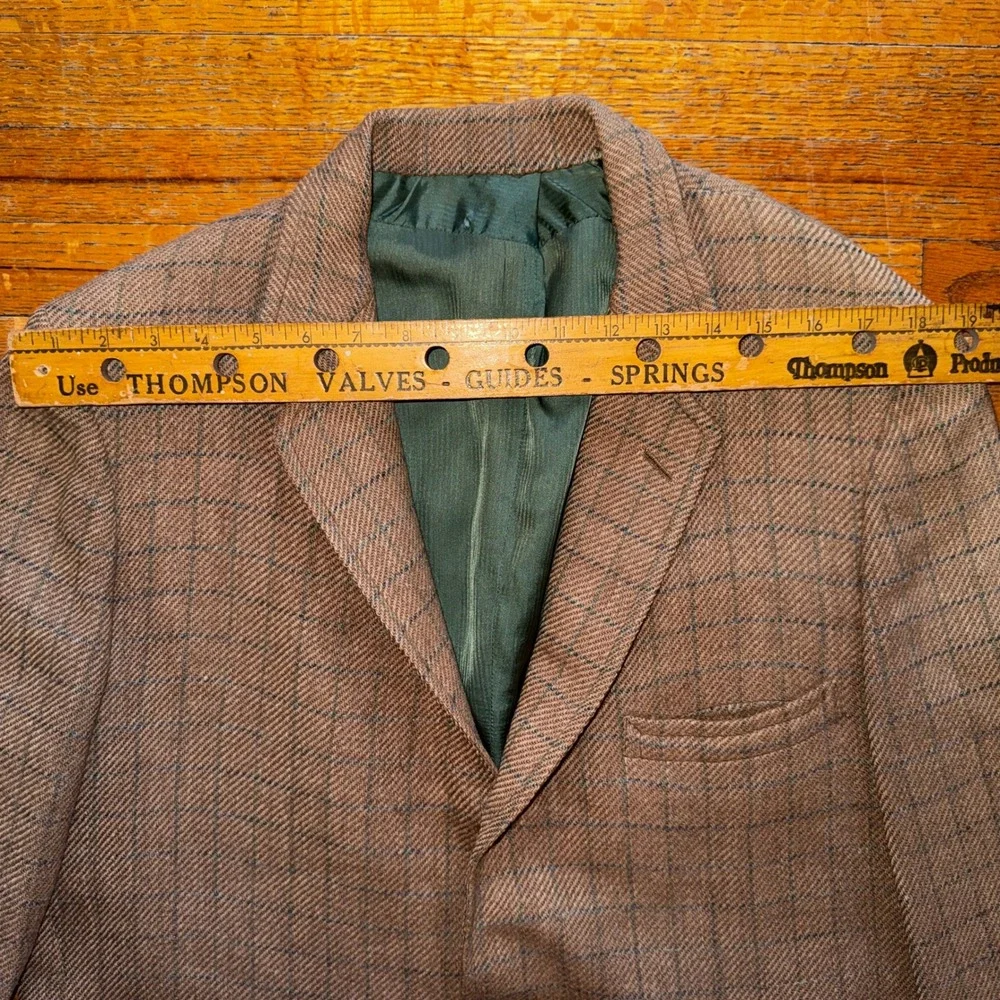 Frank Brothers New York Tweed Blazer Mens Classic‎ Fit Elbow Patches